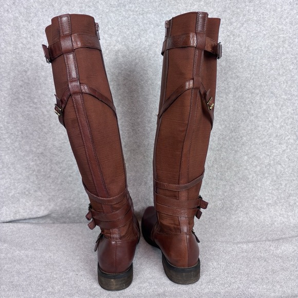 Miz Mooz Kira Brown Riding Boots ASO Elena Gilbert Vampire Diaries Size 7.5 - Picture 3 of 12